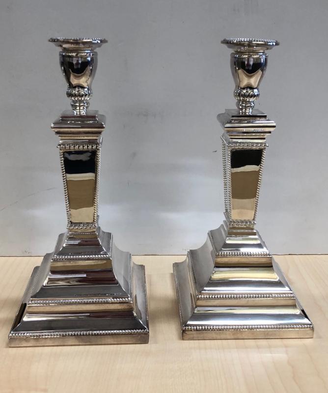 Hungarian Sterling Silver Candle Holders